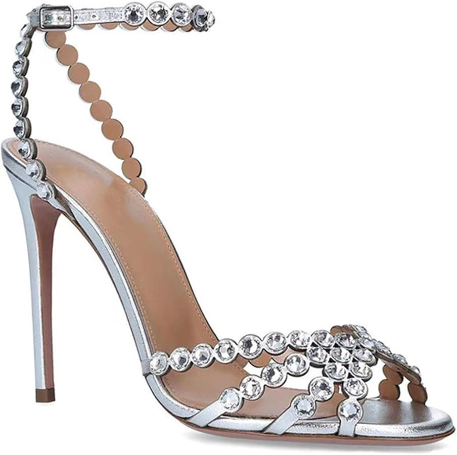 EXAMEEEU High Heels for Women High Thin Heel Women's Ankle Lace Up Shoes Stylish and Comfortable ... | Amazon (US)