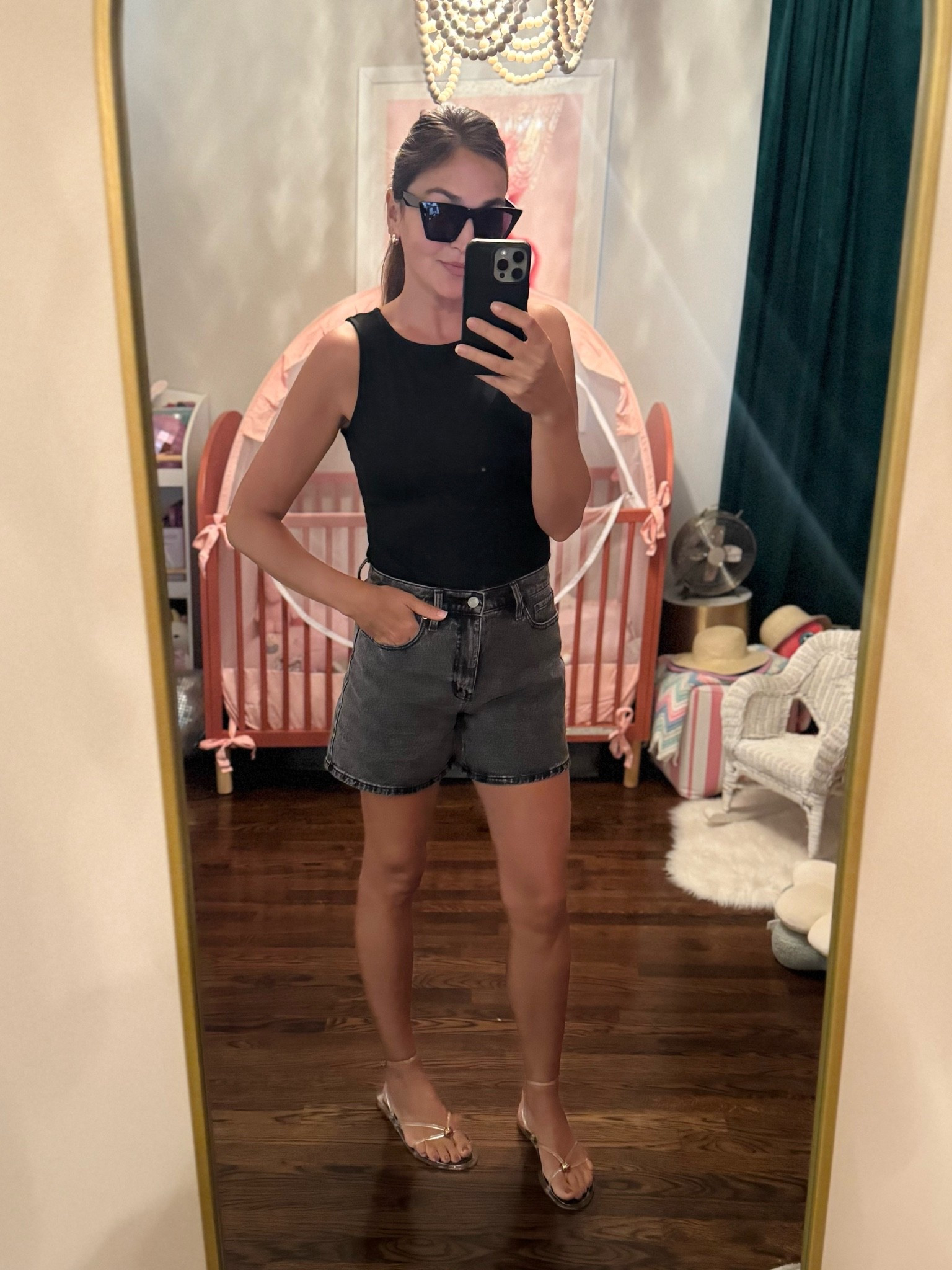 Some of my fav tanks; lots of colors; on sale under $10!— Wearing a medium.

Black denim mom shorts (4 washes), under $20– wearing a size 4!

Strapy jelly sandals 🤩 TTS! On sale!

#LTKootd #LTKmomlife #LTKSaleAlert