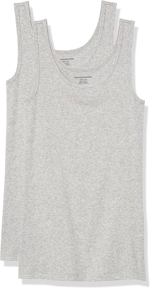 Amazon Essentials Women's Slim-Fit Tank Top, Pack of 2 | Amazon (US)