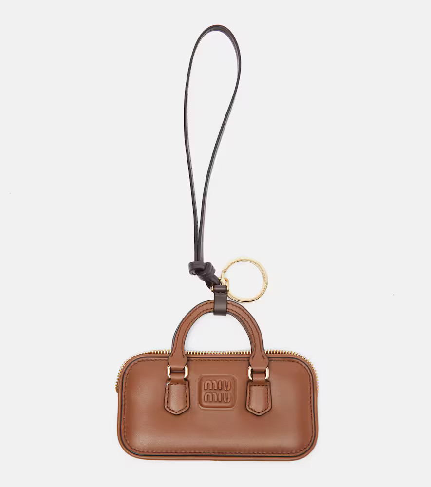 Miu Miu Arcadie leather bag charm | Mytheresa (INTL)