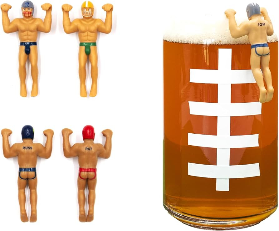 NPW Game Day Reusable Drink Markers - Original Drinking Buddies & Wine Glass Charms for Parties -... | Amazon (US)