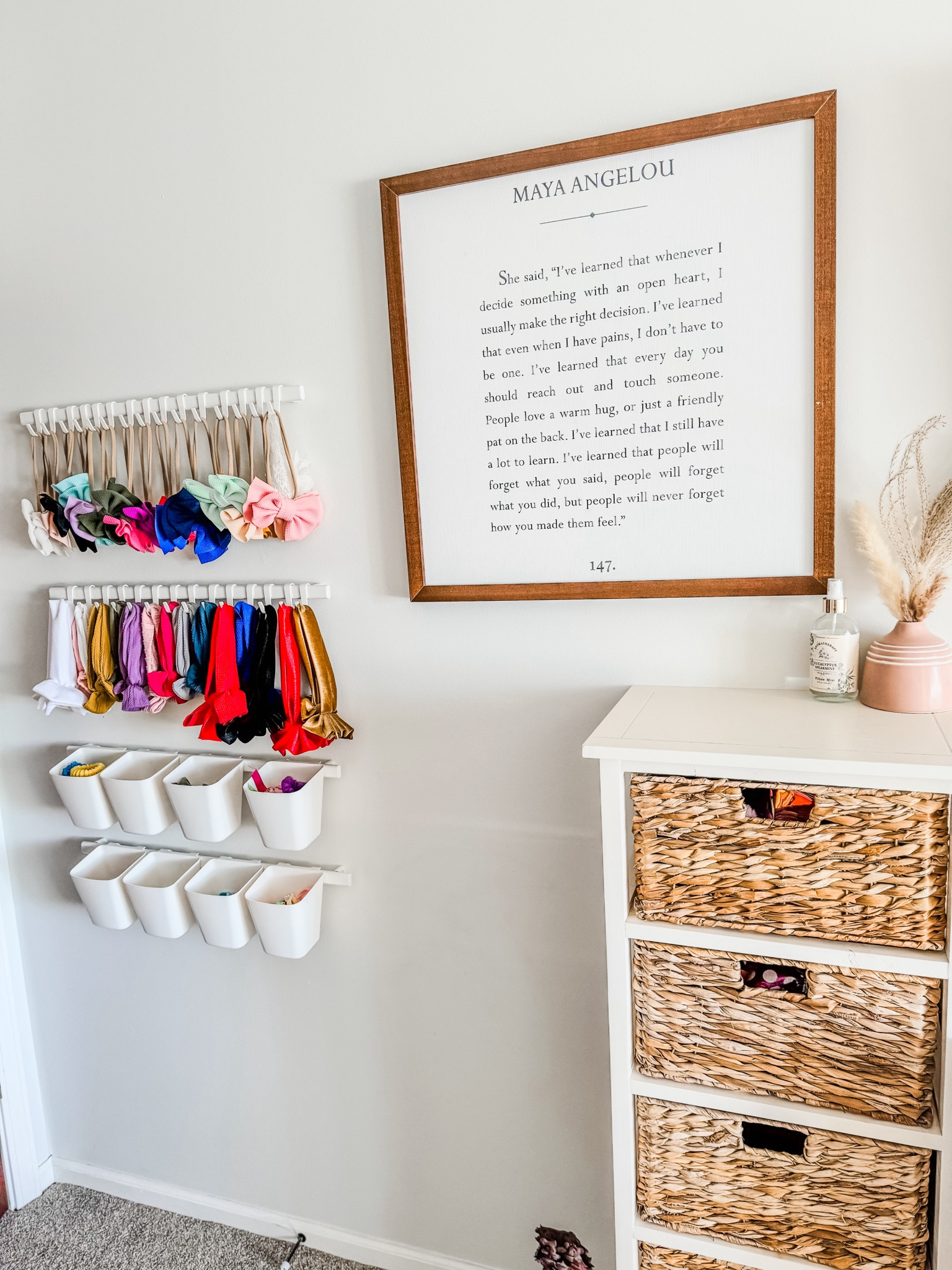 Toddler girl room. IKEA DIY now holder 