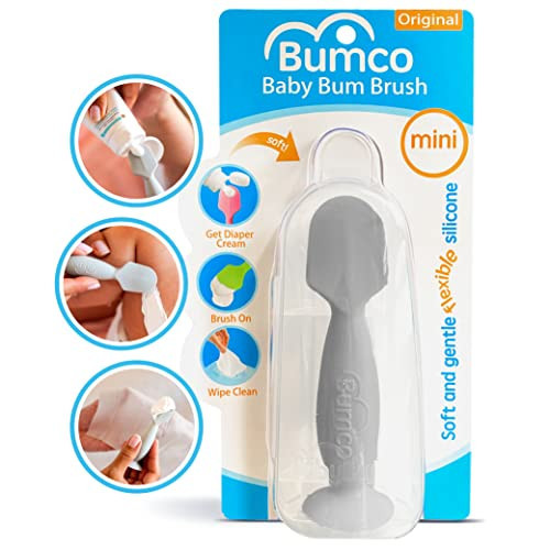 Bumco Mini Diaper Cream Spatula with Case - BPA-Free Butt Spatula Baby, Soft & Flexible Diaper Spatula, Diaper Cream Applicator, Mom-Invented Baby Must Haves, Diaper Bag Essentials, Butt Paste Spatula | Amazon (US)
