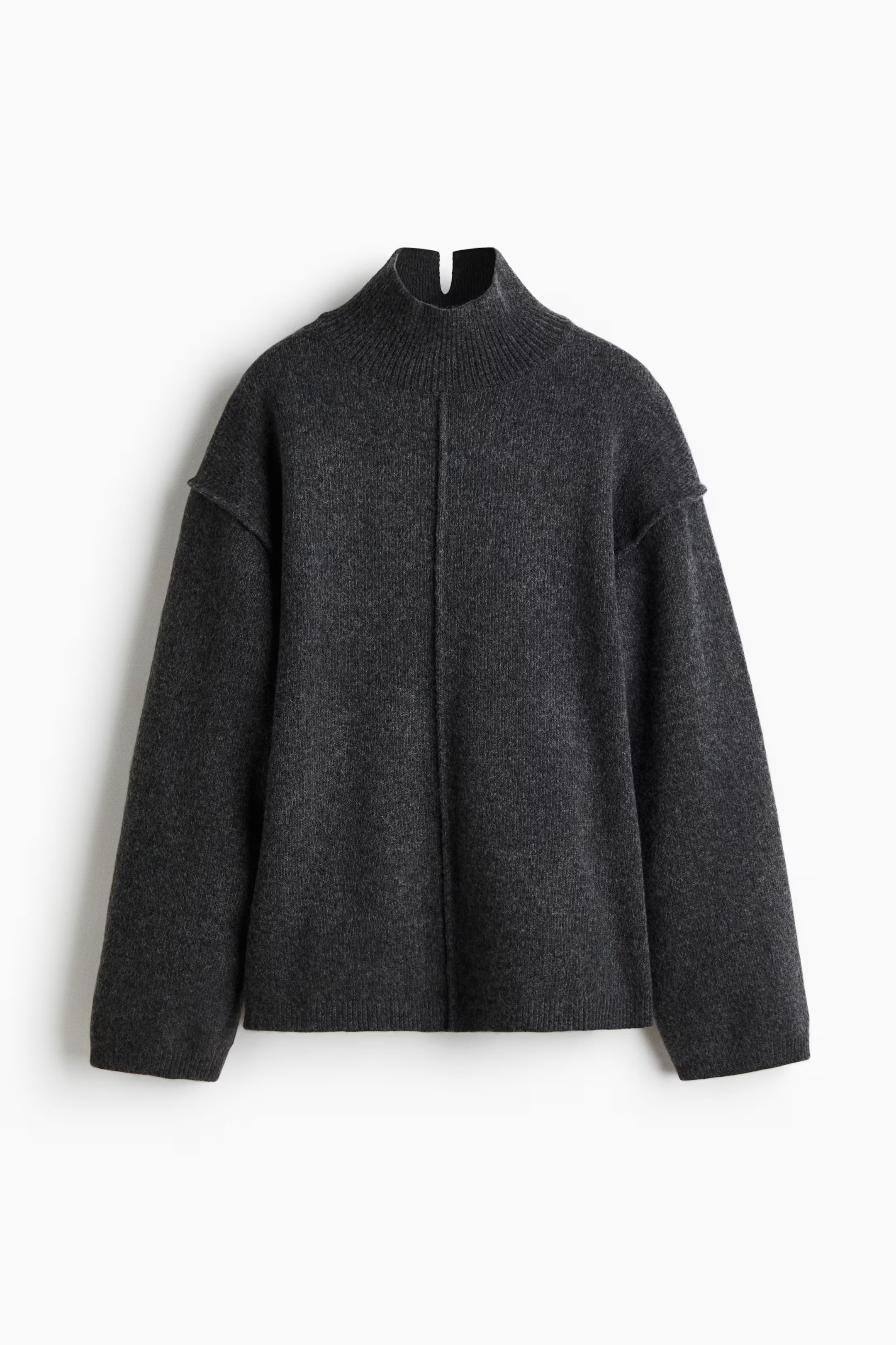 Seam-Detail Mock Turtleneck Sweater | H&M (US + CA)