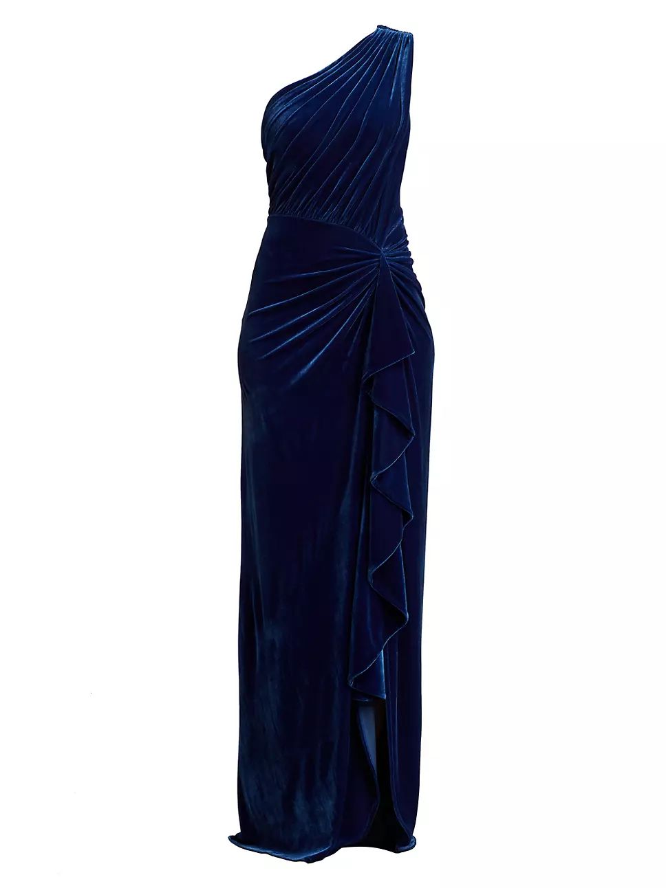 Velvet Draped One-Shoulder Gown | Saks Fifth Avenue