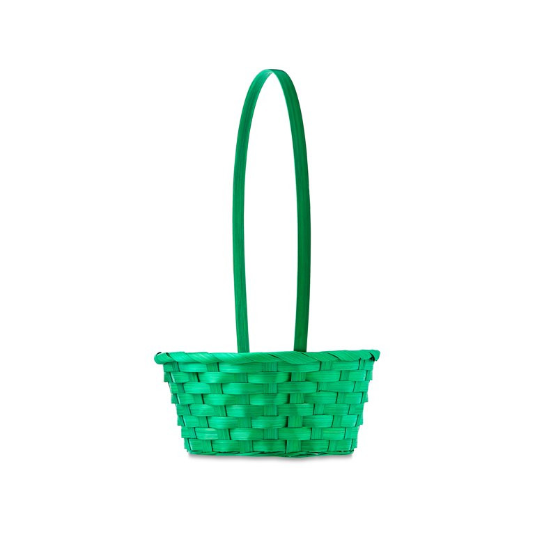 Easter Green Small Round Bamboo Basket, 8 in x 14 in, by Way To Celebrate | Walmart (US)