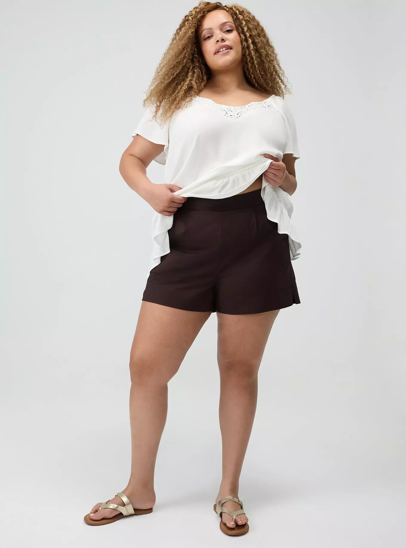 3.5'' Pull-On Poplin Short | Torrid (US & Canada)