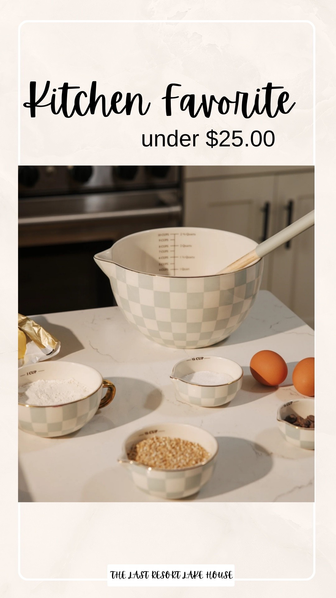 This is one of those kitchen pieces I reach for almost every single time I bake.
Pretty enough to leave out, practical enough to actually use, and under $25 which feels like a little win these days.

If you love neutral kitchen finds that work hard and look good doing it, this one’s a favorite.
Tap to shop it here ✨

#LTKHome #LTKfoodie #LTKmomlife