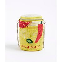 River Island Womens Yellow Spicy Marg Beaded Bag | River Island UK & IE