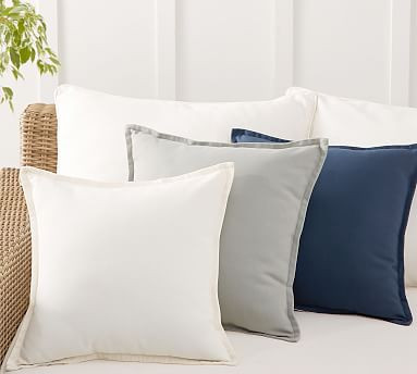 Classic Solid Indoor/Outdoor Pillows | Pottery Barn (US)