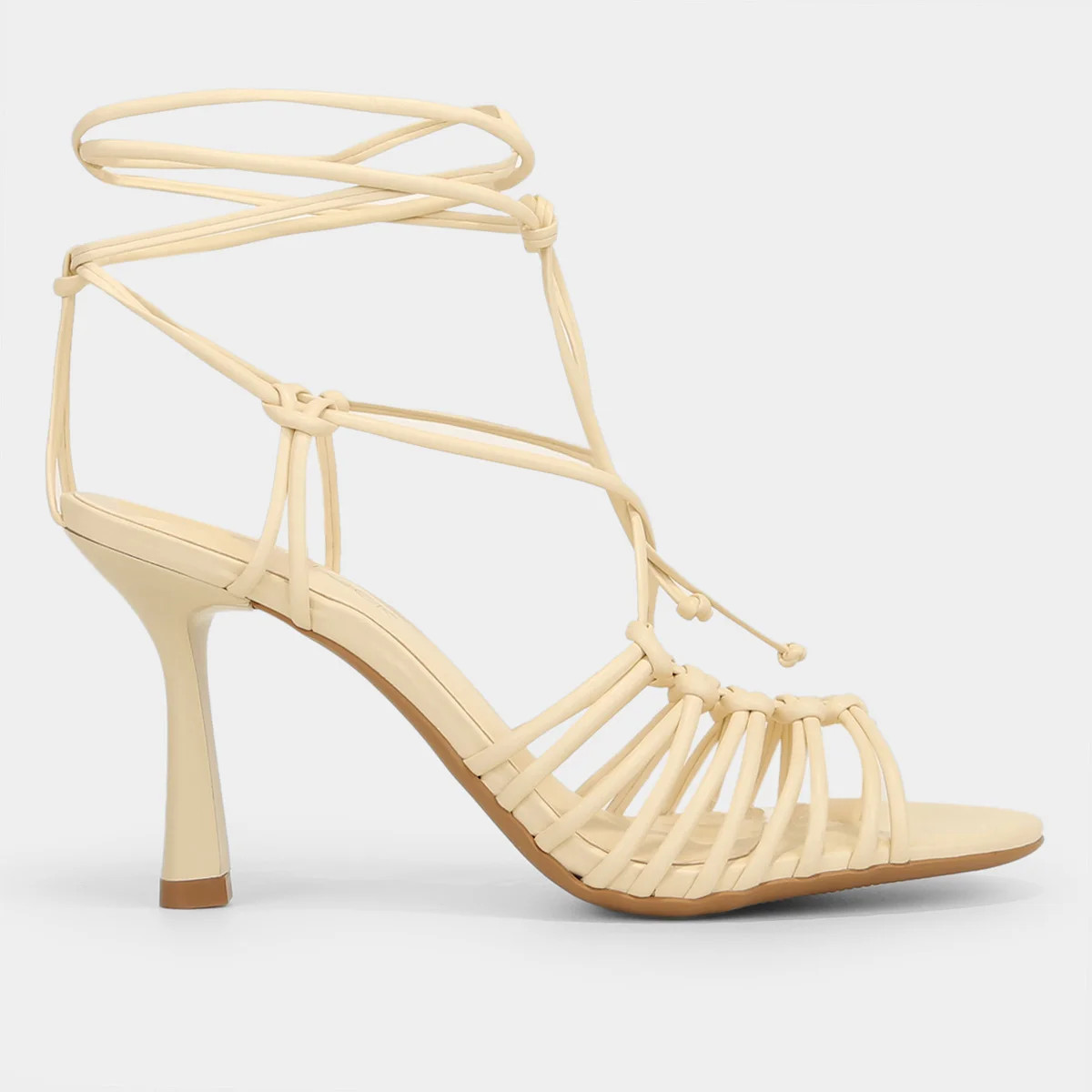 Sandália Shoestock Lace Up Salto Fino Feminina - Pink | Shoestock (BR)