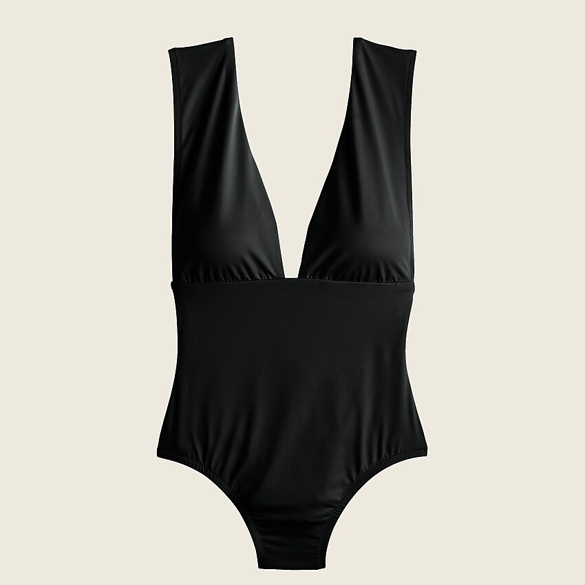 Plunge V-neck one-piece swimsuit | J. Crew US