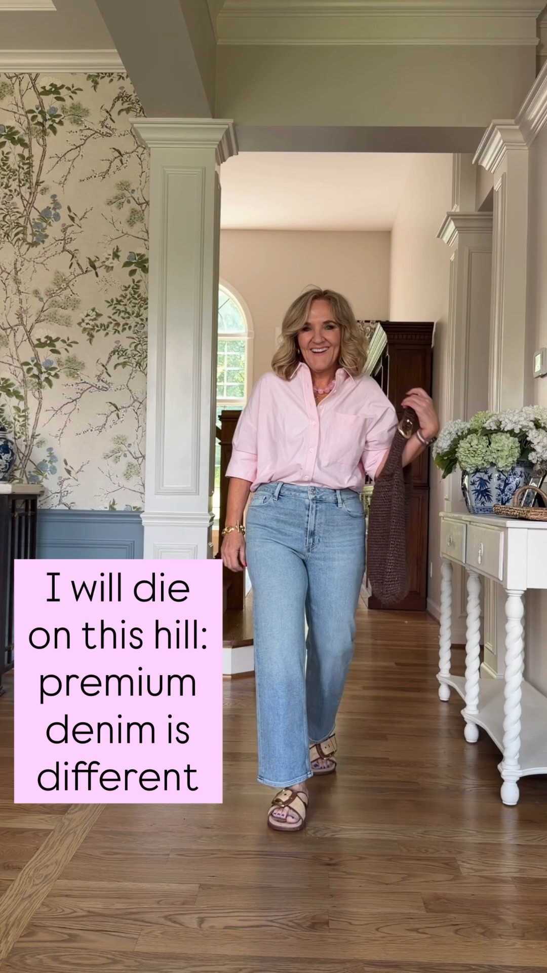 Love the Paige anessa. It grips you. It’s moves with uou. It doesnt stretch out 
I wear a 29 petite 
Blouse size small

#LTKOver40 #LTKPetite #LTKootd