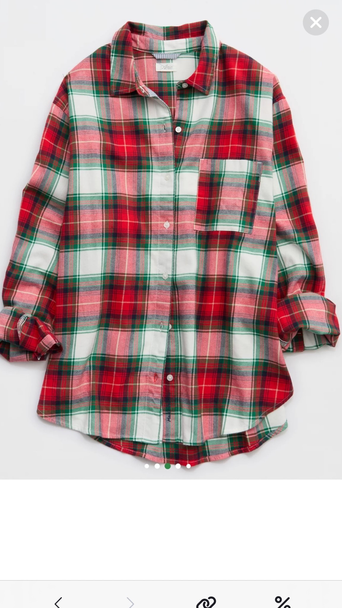 Aerie holiday plaid shirt 


#LTKHoliday #LTKSeasonal #LTKFindsUnder50