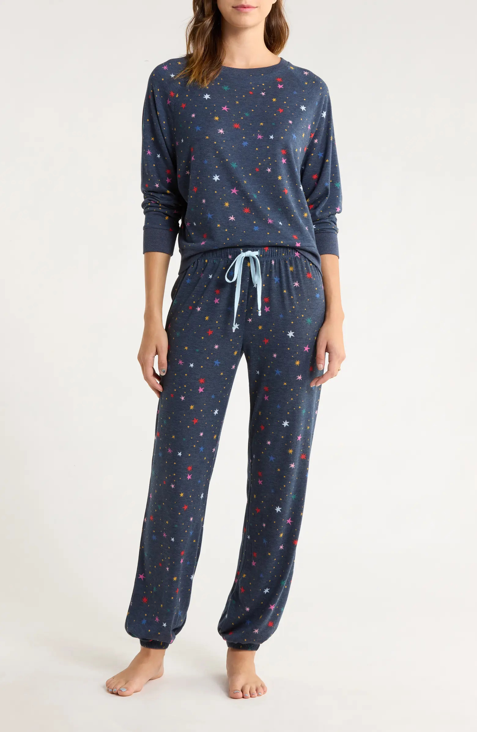 Star Seeker Brushed Jersey Pajamas | Nordstrom