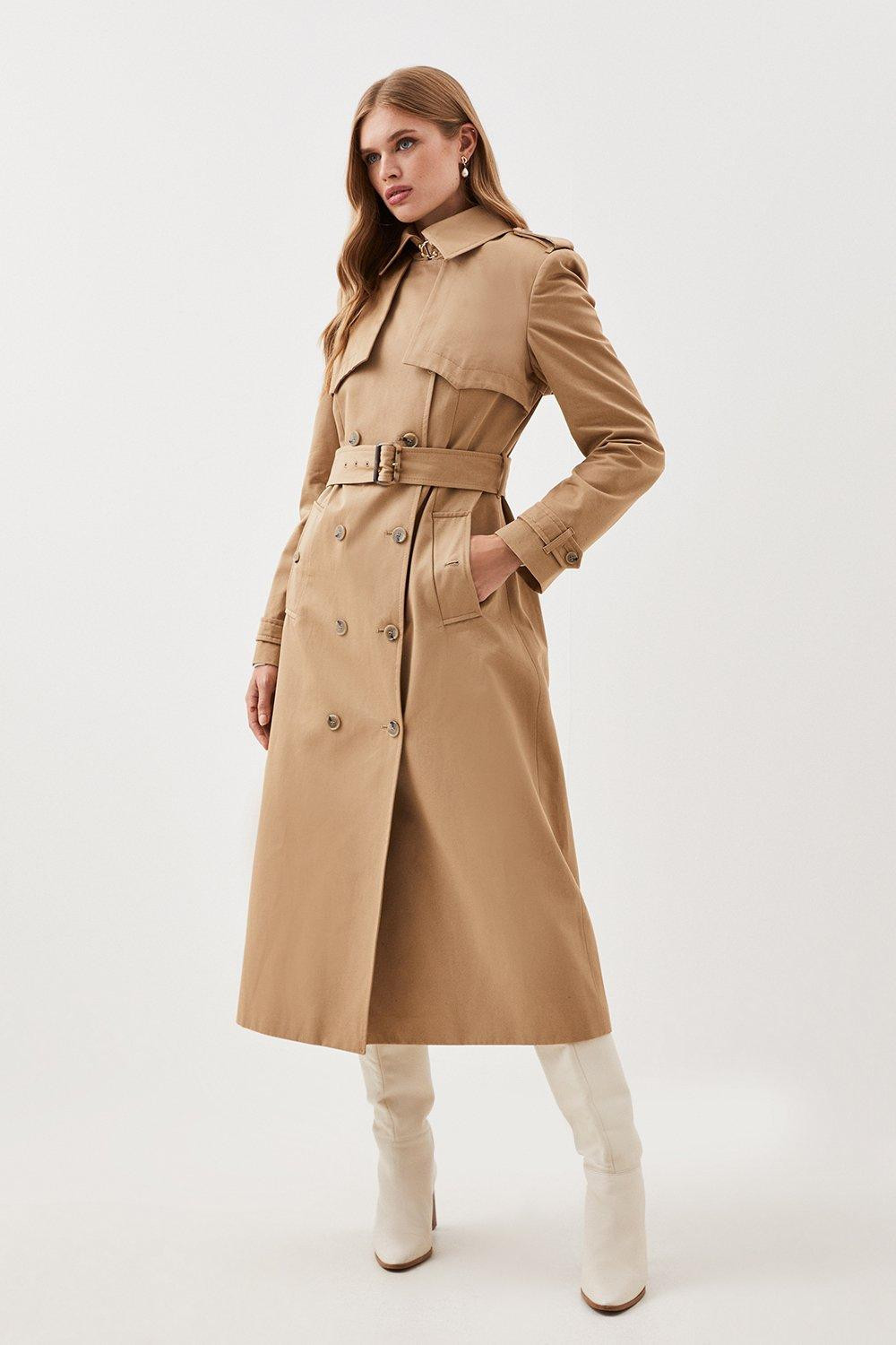 Lydia Millen Petite Tailored Belted Trench Coat | Karen Millen US