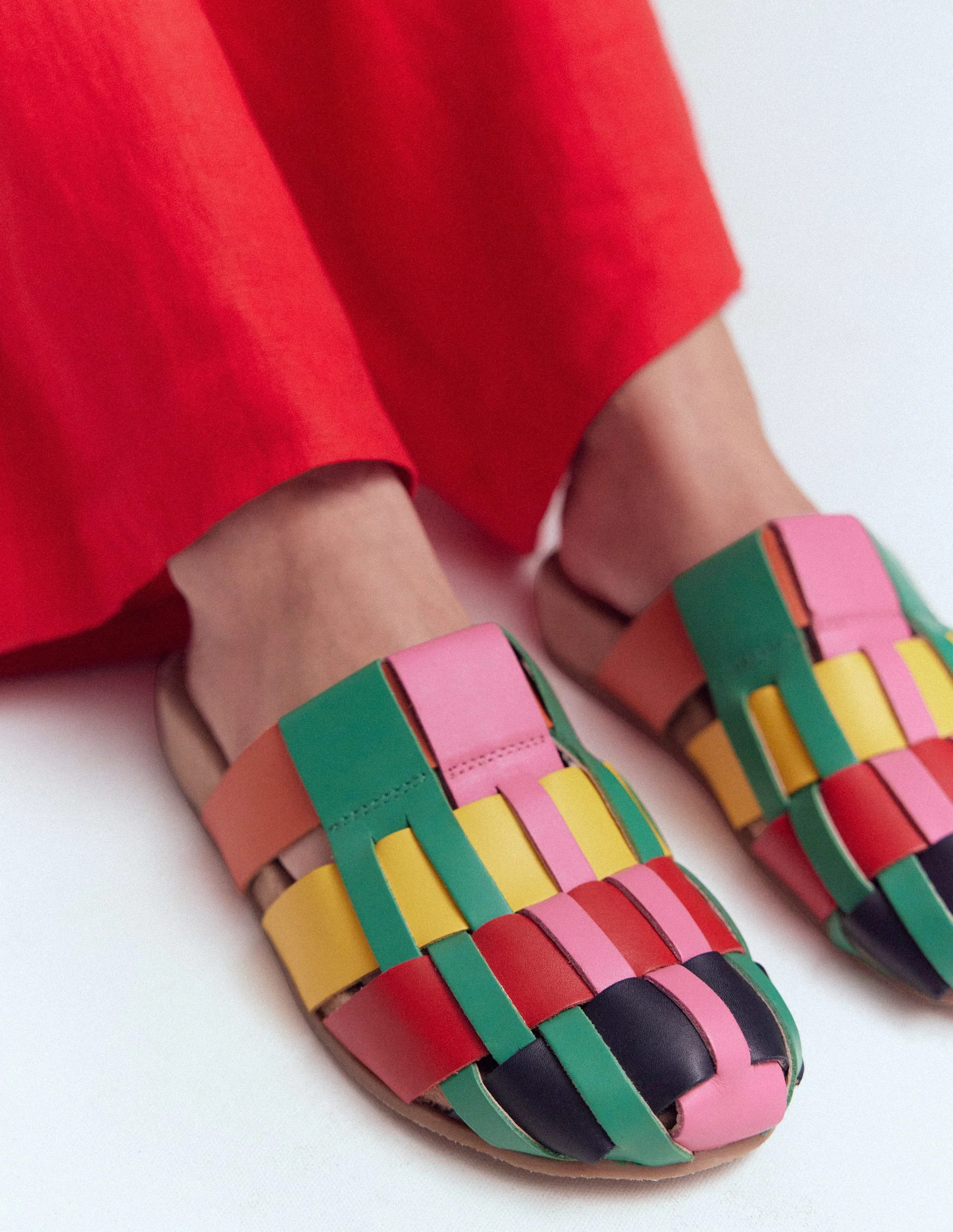 Loretta Multi Strap Clog-Multi | Boden UK