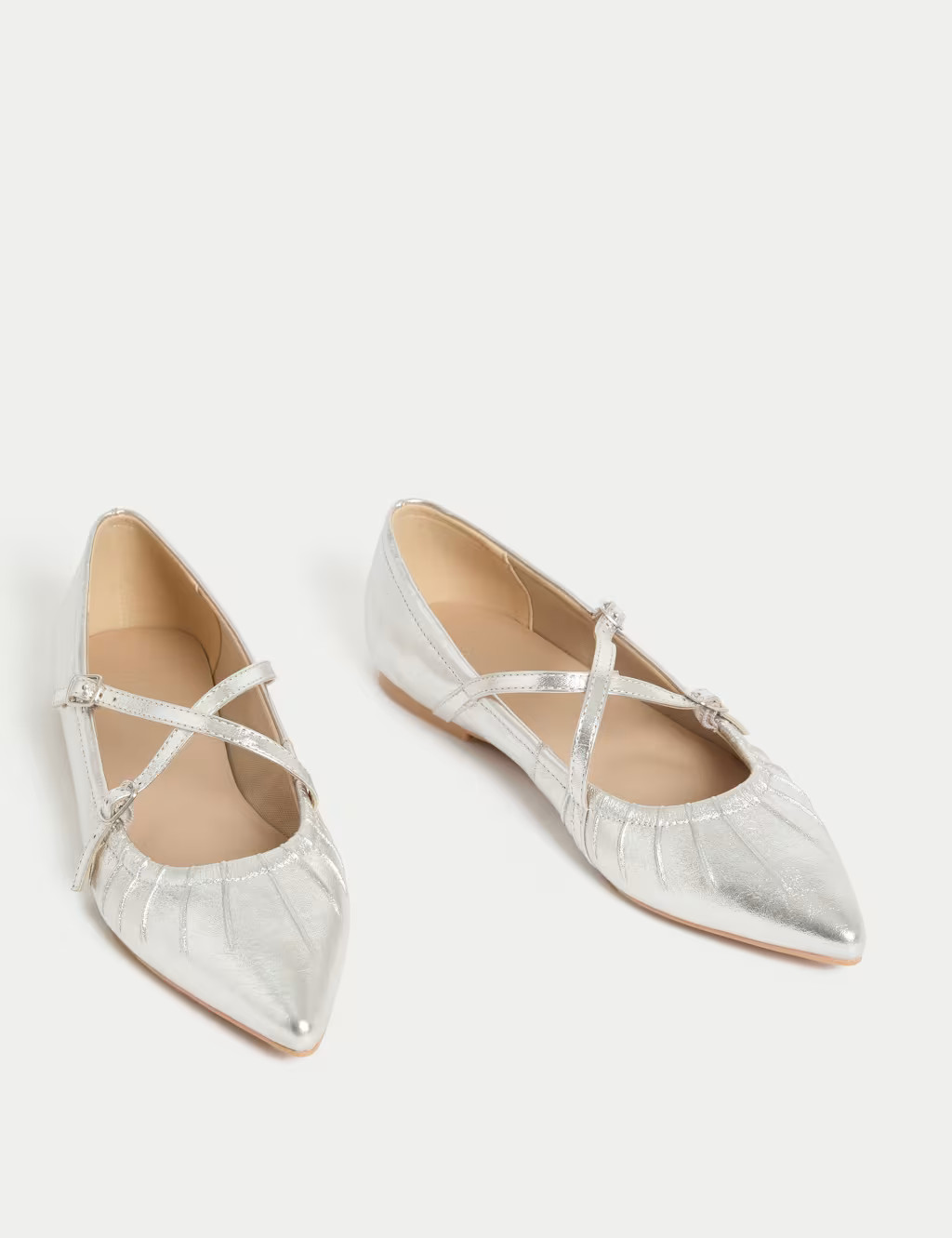 Strappy Pointed Ballet Pumps | Marks & Spencer (UK)
