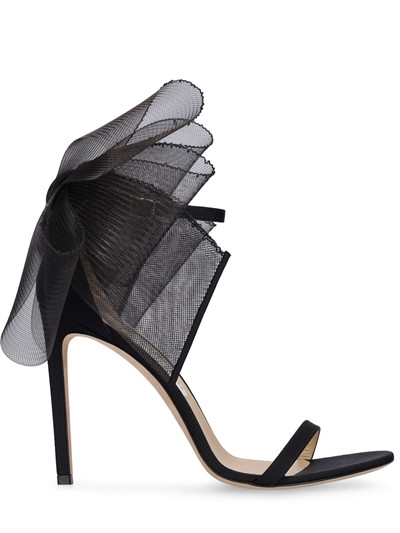 Jimmy Choo - 100mm aveline grosgrain sandals - Black | Luisaviaroma | Luisaviaroma