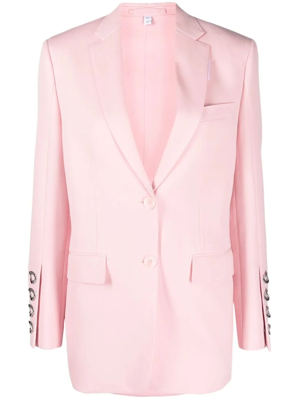 Burberry chain-link Detail Blazer | Pink | FARFETCH | Farfetch Global