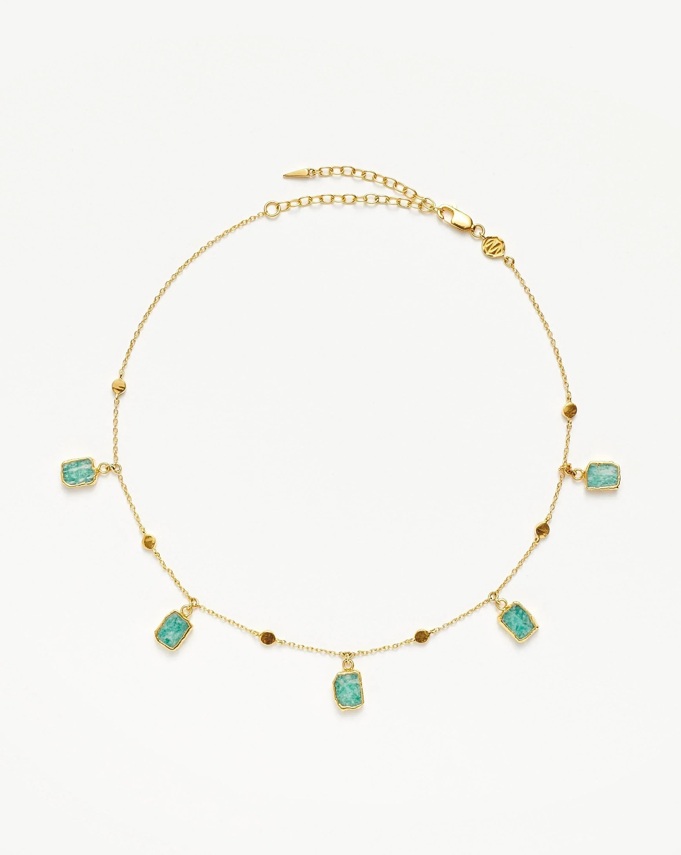 Lena Charm Choker | 18k Gold Plated/Amazonite | Missoma US
