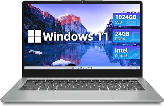 jumper 14 Inch Laptop, 24GB LPDDR4X RAM, 1024GB NVMe SSD, Intel Core i5 (up to 3.6GHz), 1080p FHD... | Amazon (US)