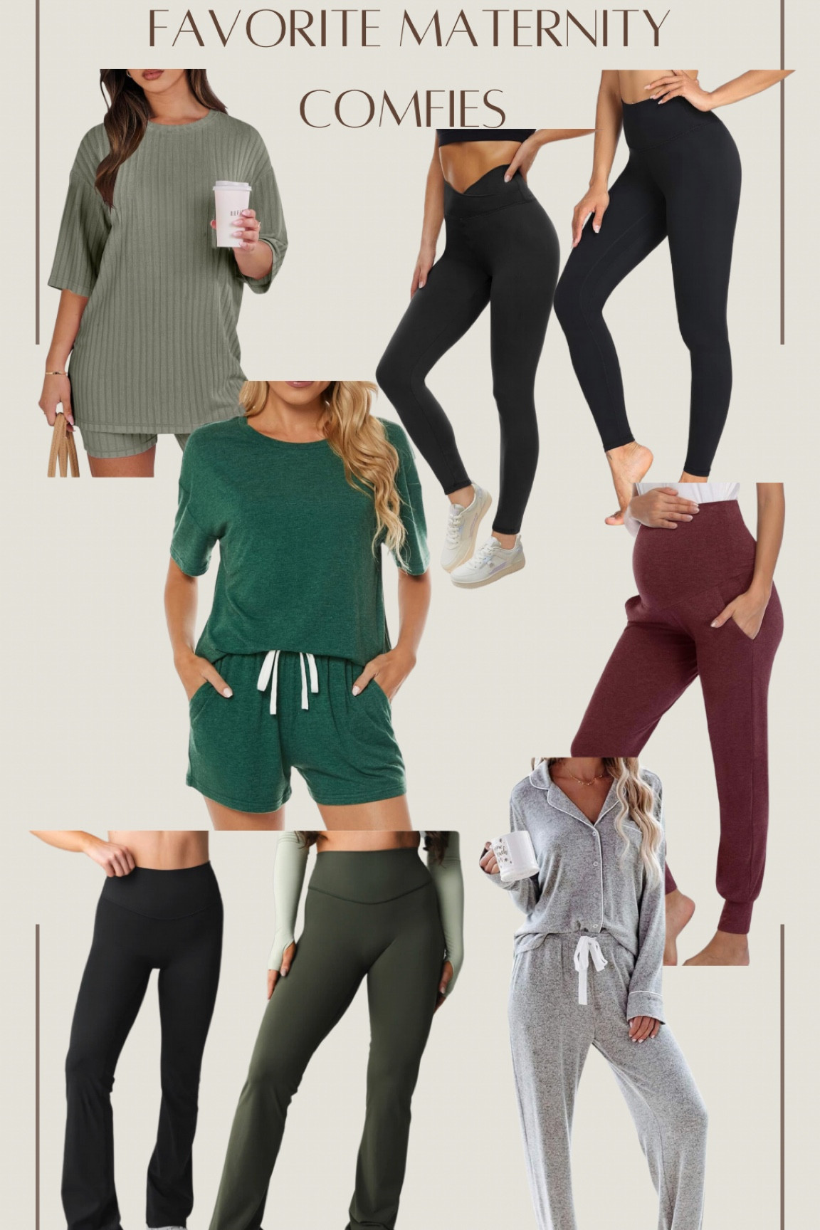 Some favorite maternity comfies! All of these are so cozy and perfect for when you’re third trimester and feeling slow. I know the last thing I want is restrictive anything right now so I’ve been living in comfy pants.


Maternity clothes, maternity cozy clothes, maternity sets, cozy clothes, leggings, maternity leggings, yoga pants, flare leggings, pajama sets

#LTKfindsunder50 #LTKbump #LTKstyletip