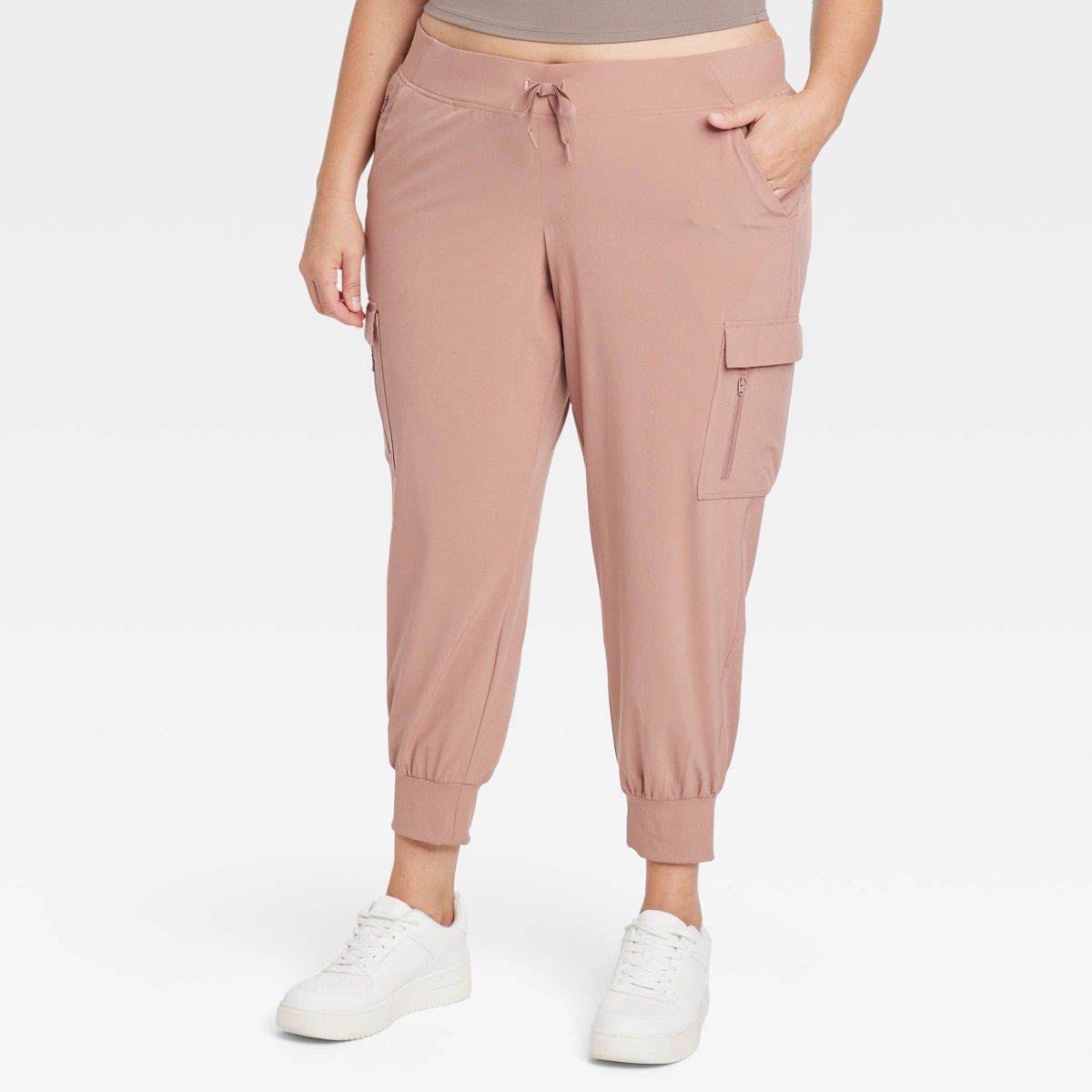 Women's Stretch Woven Tapered Cargo Pants - All In Motion™ | Target