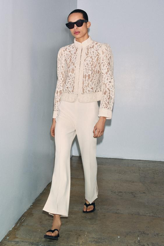 ZW COLLECTION LACE BLAZER | Zara US