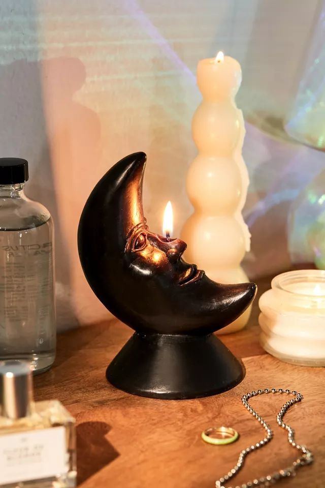 Man In The Moon Shaped Candle | Urban Outfitters (US and RoW)