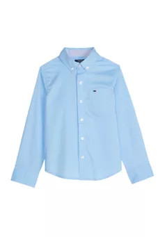 Crown & Ivy™ Boys 4-7 Woven Poplin Button Down Shirt | Belk