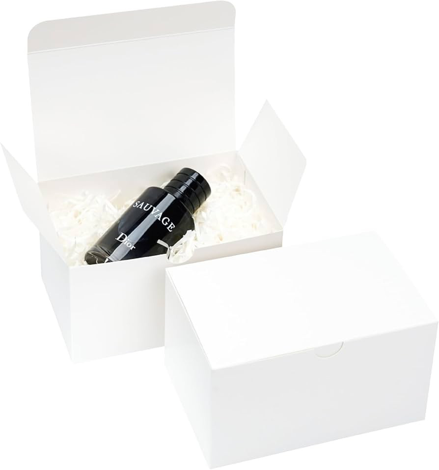 UnicoPak 40 Pack Gift Boxes 6x4x3.5 Inches White Gift Boxes with Lids for Presents Small Gift Box... | Amazon (US)