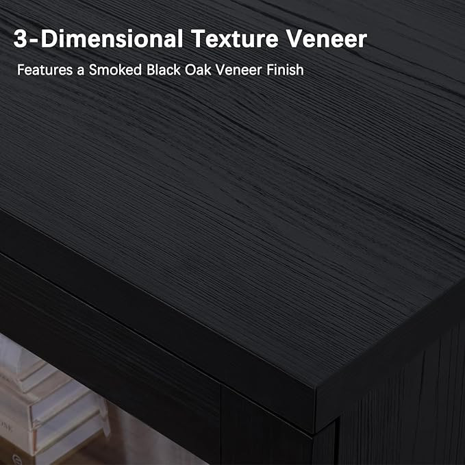 TV Stand, Entertainment Center with Storage Cabinet for 50/55/60/65 inch TV, Contemporary Modern ... | Amazon (US)