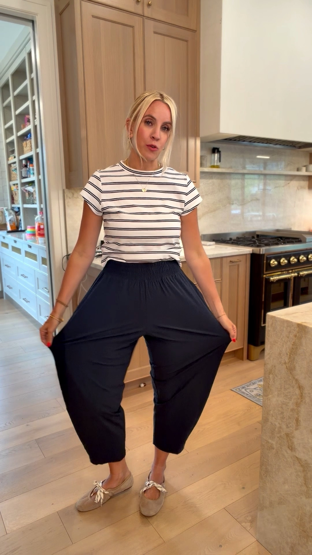 These new barrel trouser pants just hit target! This is a size small! 

#LTKMothersDay

#LTKmomlife #LTKootd