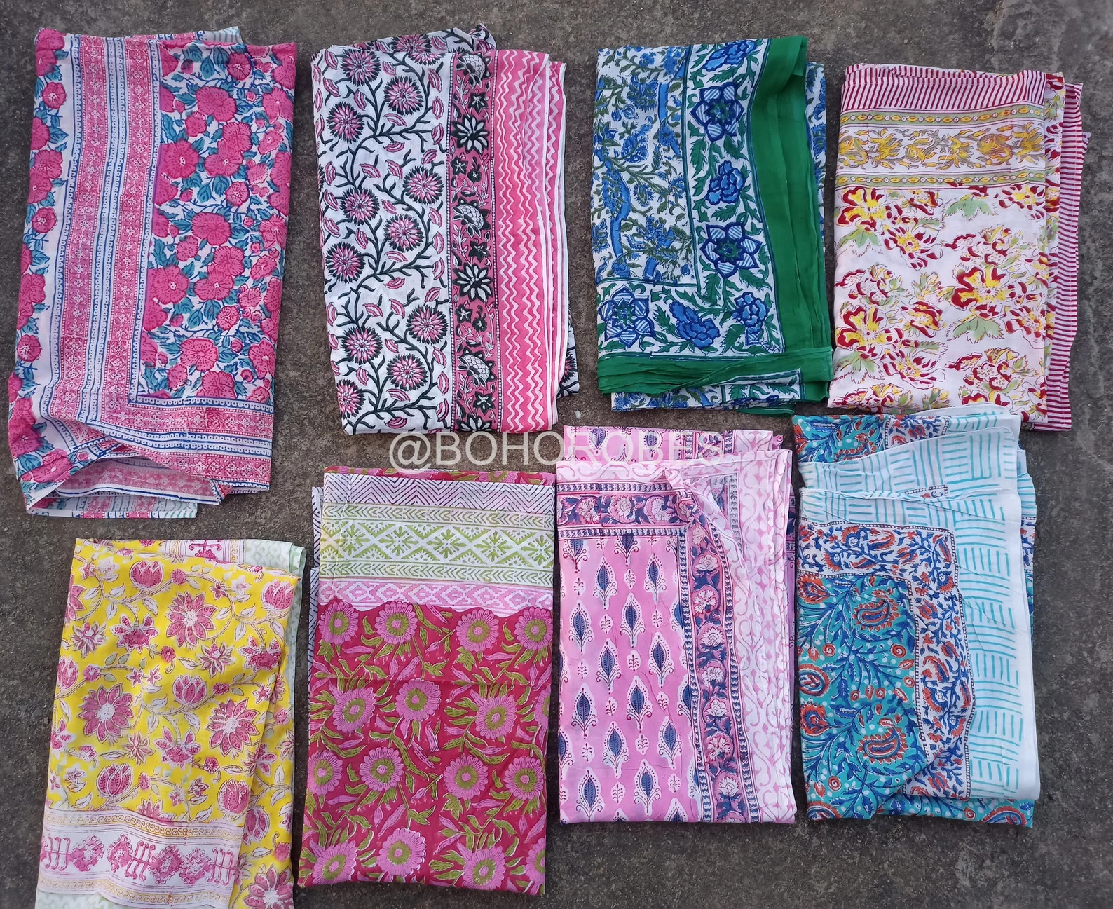 Hand Block Print Cotton Scarf: Indian Summer Beach Sarong | Etsy (US)