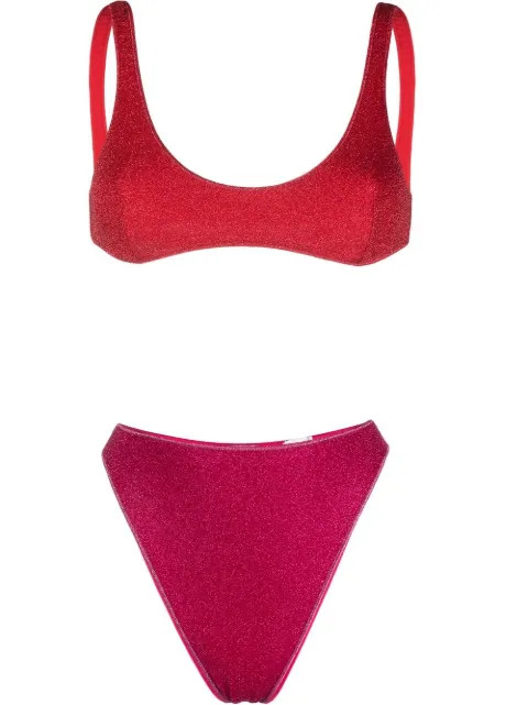Oséree glitter-embellished Bikini Set - Farfetch | Farfetch Global