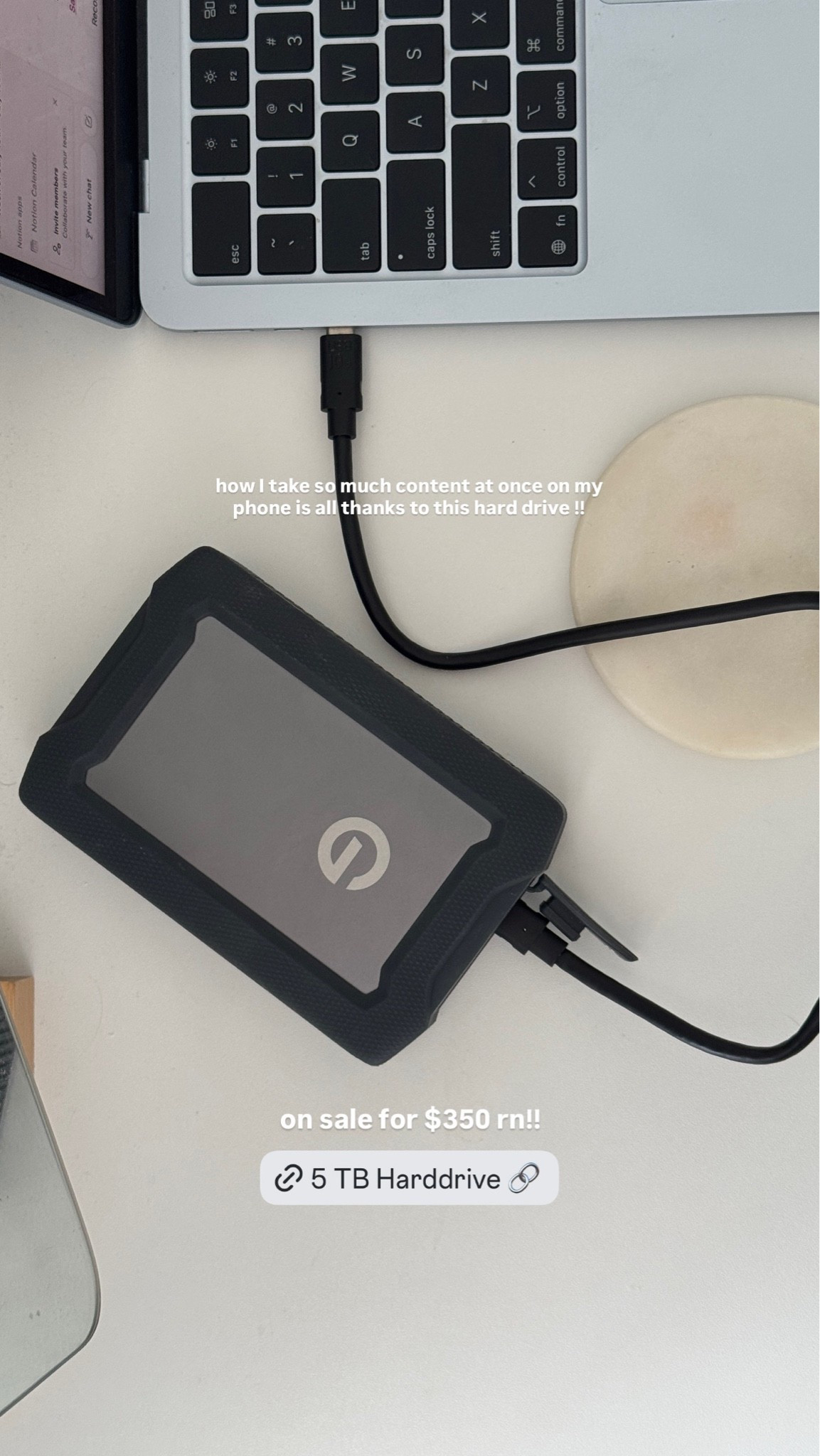 The hard drive I use is on sale right now for $350! Usually $500 and it’s for 5 TB and it’s currently holding three years of content! 
￼

I actually would not be able to film 1/2 of my content without this since I only have 260 GB on my iPhone! @sandisk @bestbuy @samsclub

#LTKSaleAlert #LTKvlog #LTKdayinmylife