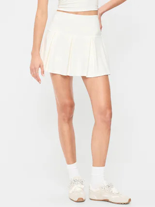 Extra High-Waisted Drop-Waist PowerSoft Skort | Old Navy (US)