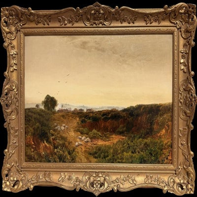 Edmund Morrison Wimperis, Sheep Resting In The Autumnal Sunset Fine 19th Century British Oil Painting, 1891 | 1stDibs