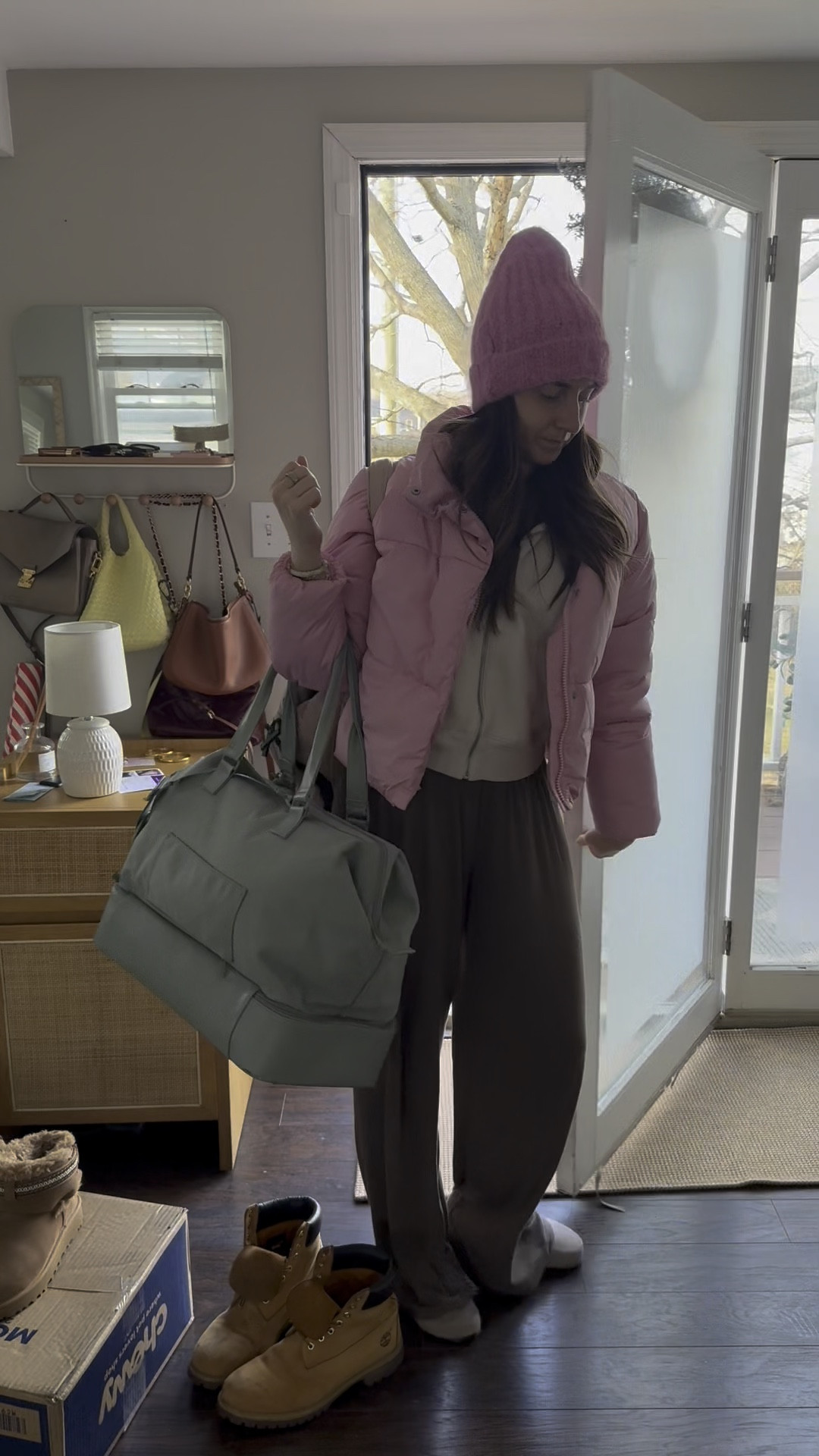Jan 2 Daily vlog! 

My cute little pink beanie is on sale!

Sizing - jacket size small
Top - size small 
Pants - size small 
Zip up - size M 
Shoes - true size 


#LTKFindsUnder50 #LTKWatchNow #LTKFindsUnder100