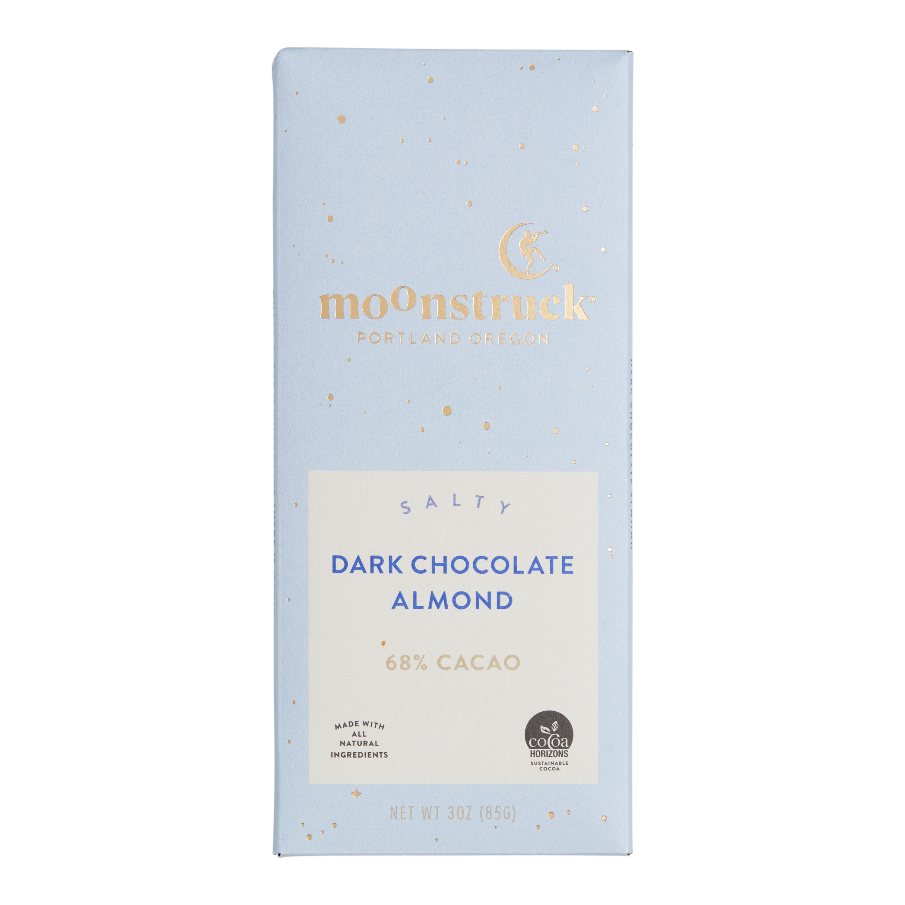 Moonstruck Salty Almond Dark Chocolate Bar Set of 2 | World Market