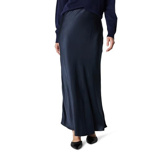 The Drop Women’s Alya Silky Slip Maxi Skirt, Navy, XXS | Amazon (US)