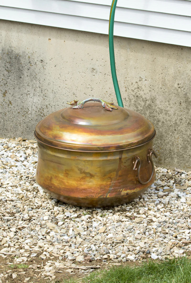 Copper Finish Hose Pot | Plow & Hearth