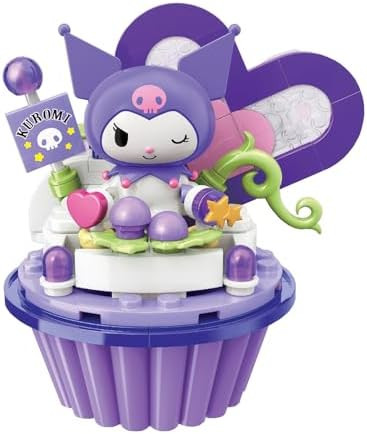 Animal Character Figure Block Series Cupcake My Melody Cinnamon Roll Kuromi Pom Pom Puri (Kuromi ... | Amazon (US)