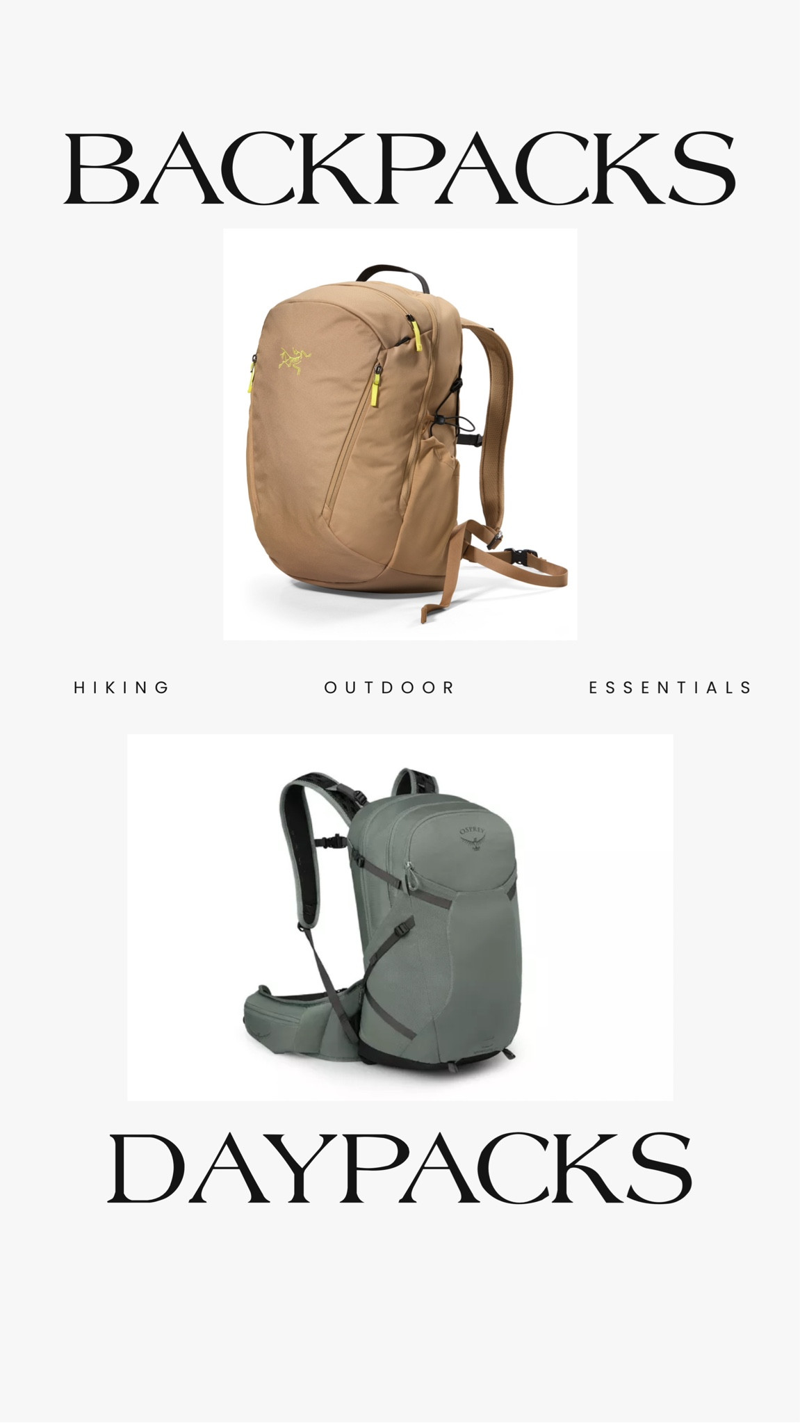 Hiking essentials— my fave backpacks + daypacks ☀️ 

#LTKTravel #LTKActive #LTKSeasonal