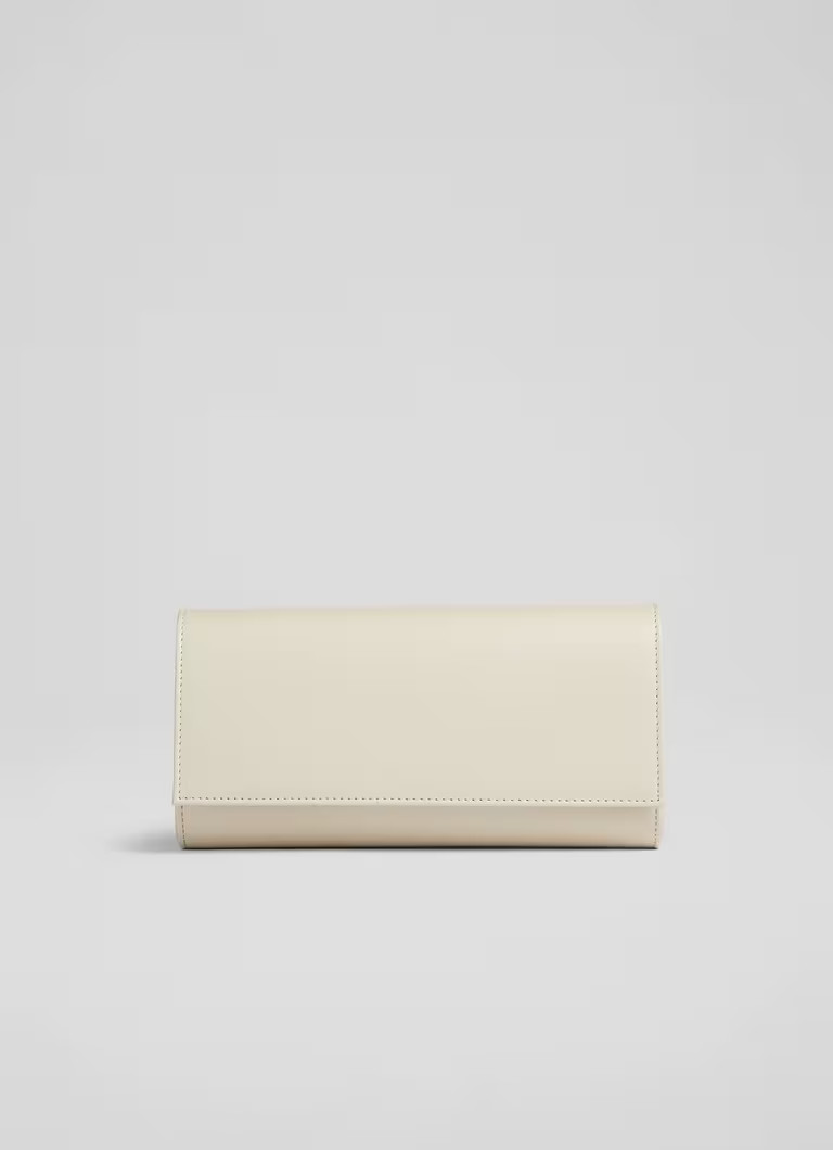 Erin Cream Leather Clutch Bag | L.K. Bennett (UK)