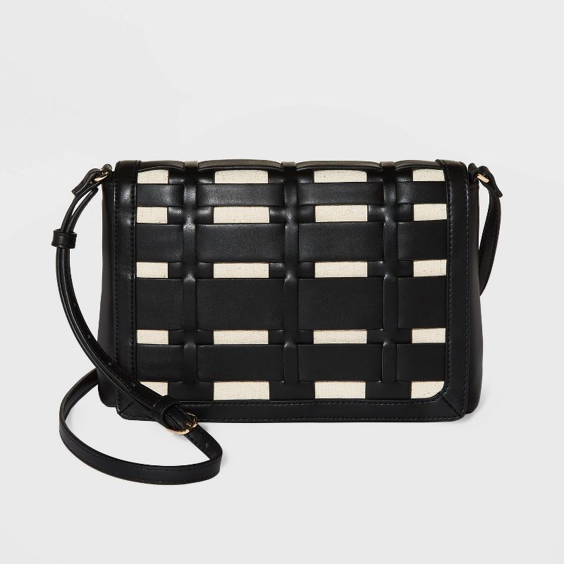 Basket Weave Woven Crossbody Bag - A New Day™ | Target