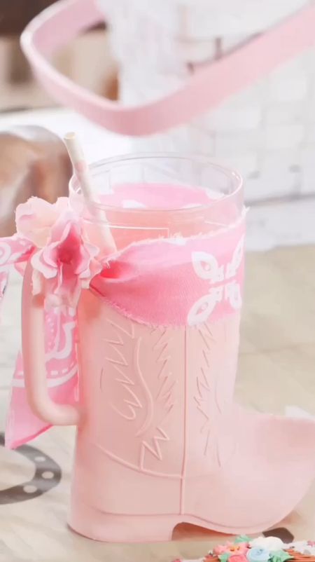 DIY Cowgirl Boot Mugs
🎀🤠👢 Looking for a unique cup for a little coquette cowgirl? You’ll love this quick glow up to a clear boot mug for my daughter’s cowgirl, rodeo themed party! Of course you can also add BOWS 🎀 around the top, full coquette style! 

#myfirstrodeotheme
#rodeoparty #westernparty #westerntheme #cowgirl #letsgogirls
#party #birthday #partyideas #birthdaypartyideas #horseparty #cowgirlparty #partydecor
#rodeoparty #cowgirlchic #moderncowgirl #cowgirlpartytheme

#LTKkids #LTKhome #LTKparties