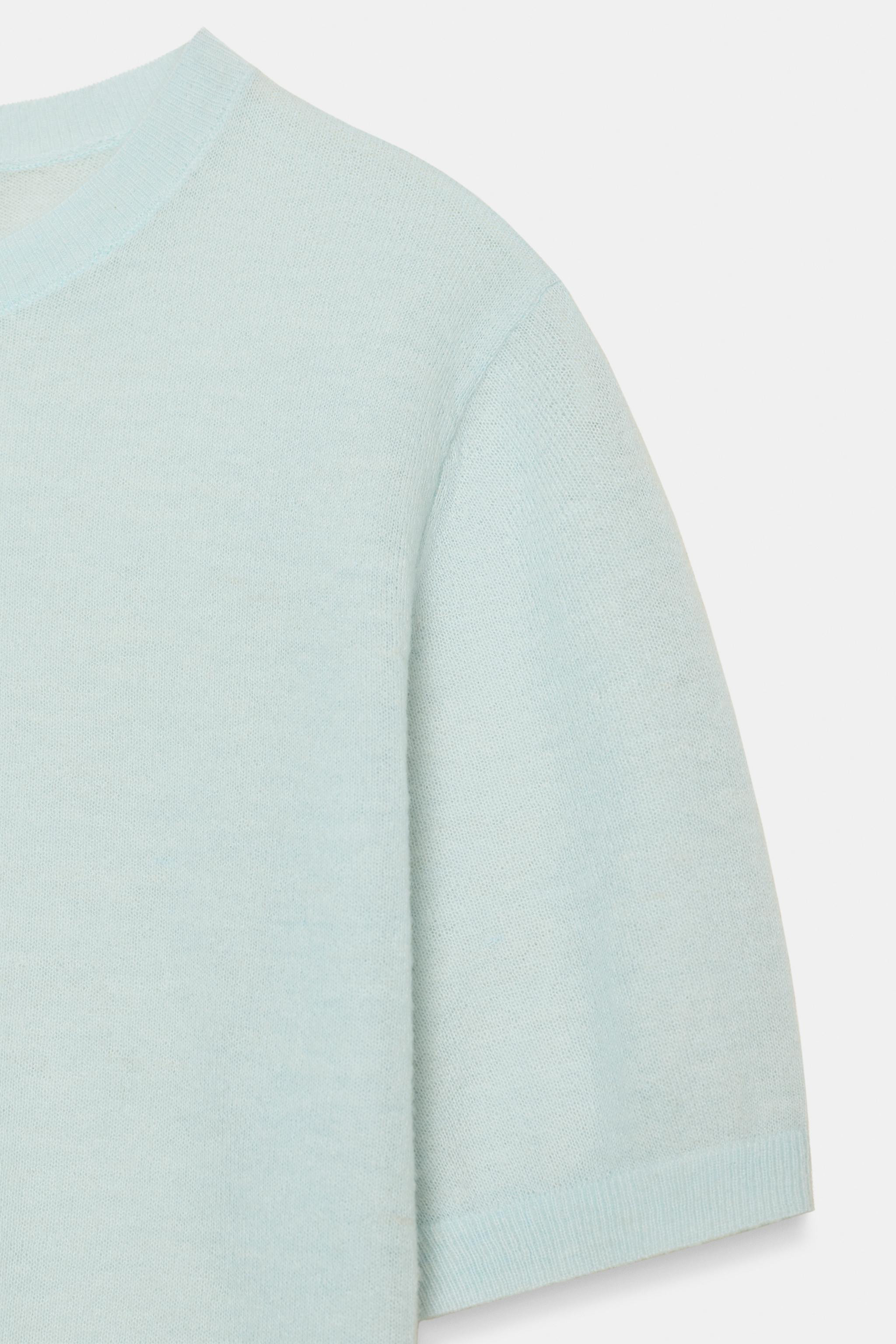 100% WOOL SHORT SLEEVE JUMPER | Zara US