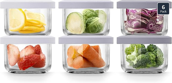 Comotomo 'Smart Vent' Food Container, Gray Set of 6 | Amazon (US)